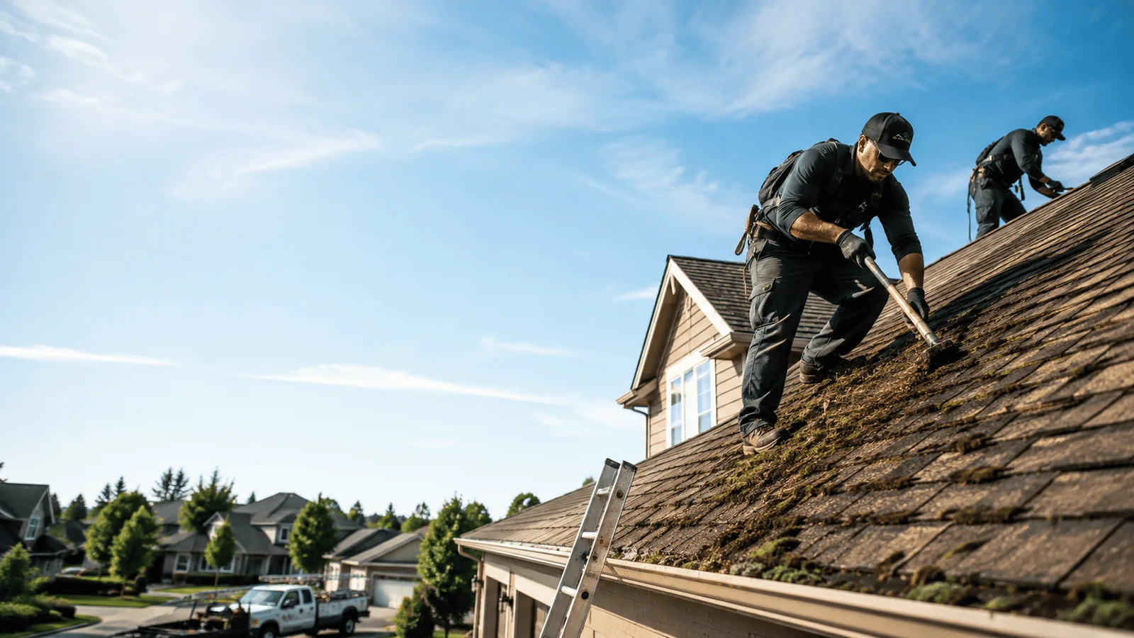 Roof Moss Removal in Troy Grove, IL near me